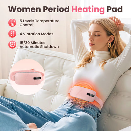 Portable Heated Menstrual Belt – Cordless Period Cramp Relief