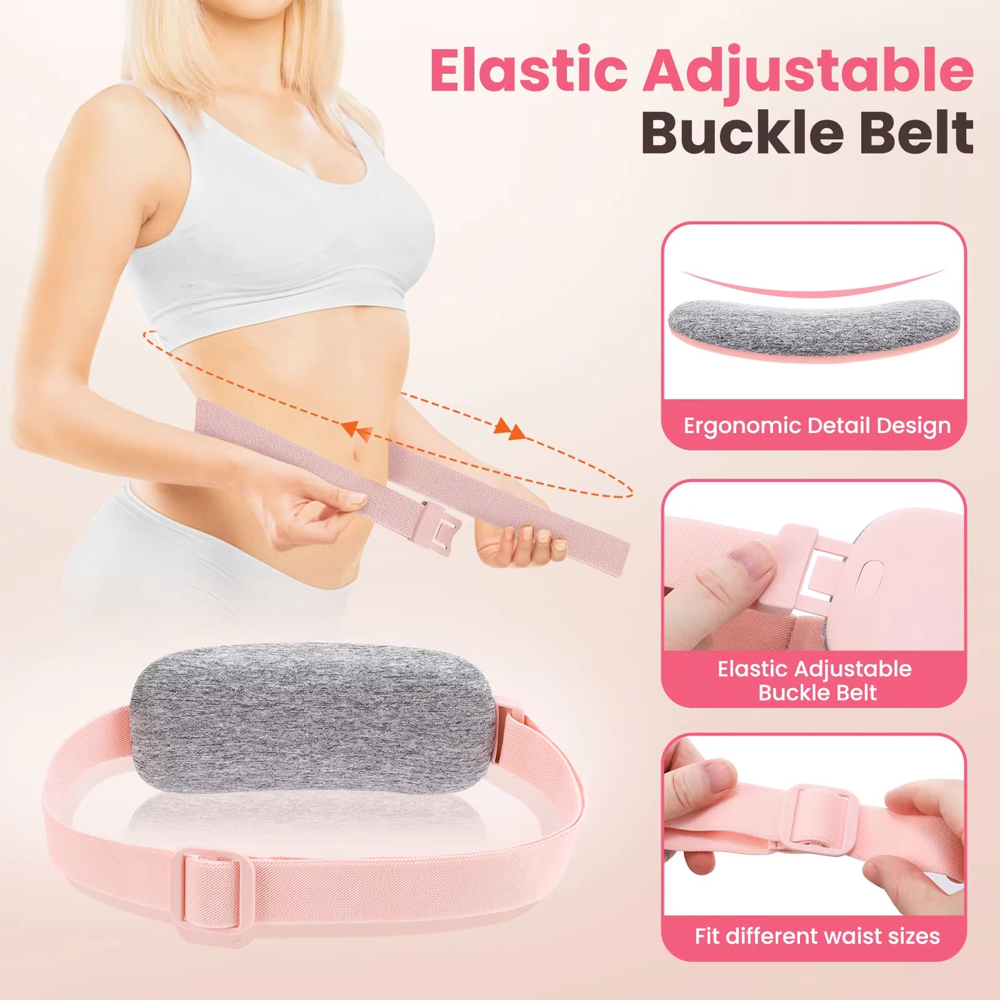 Portable Heated Menstrual Belt – Cordless Period Cramp Relief